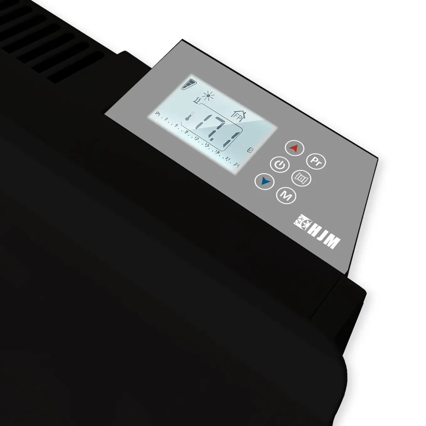 HJM elektrisch radiator Thalie 1500W keramische traagheid zwart
