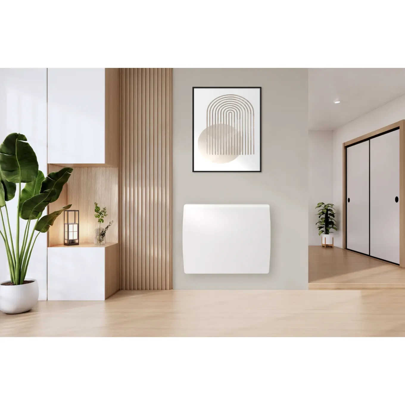 HJM elektrisch radiator Thalie 1500W keramische traagheid wit