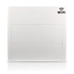 HJM Spring gietijzeren traagheidradiator met Wifi 1500W horizontaal wit