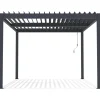 Habitat et Jardin H&j - Pergola Terrasoverkapping Zonwering 3 X 4 M Verstelbaar Aluminium Met Led Verlichting -windso