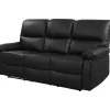 H&j - Relaxfauteuil Relaxstoel Verstelbaar Bank -lincoln - 197 X 89 X 103 Cm - 3 Zits - Zwart