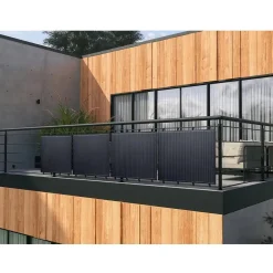 H&j - Set Van 2 Flexibele Plug & Play Zonnepanelen - 400w -urban Center - Zwart