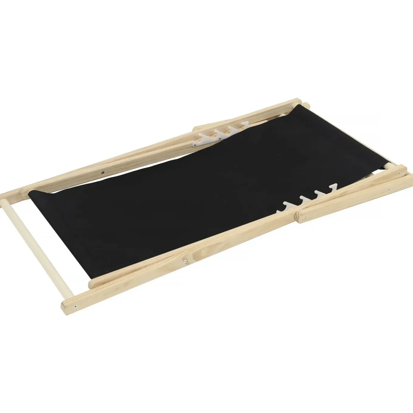 H&j - Set Van 2 Houten Ligstoel -chilienne - 107 X 56,5 X 81 Cm - Zwart
