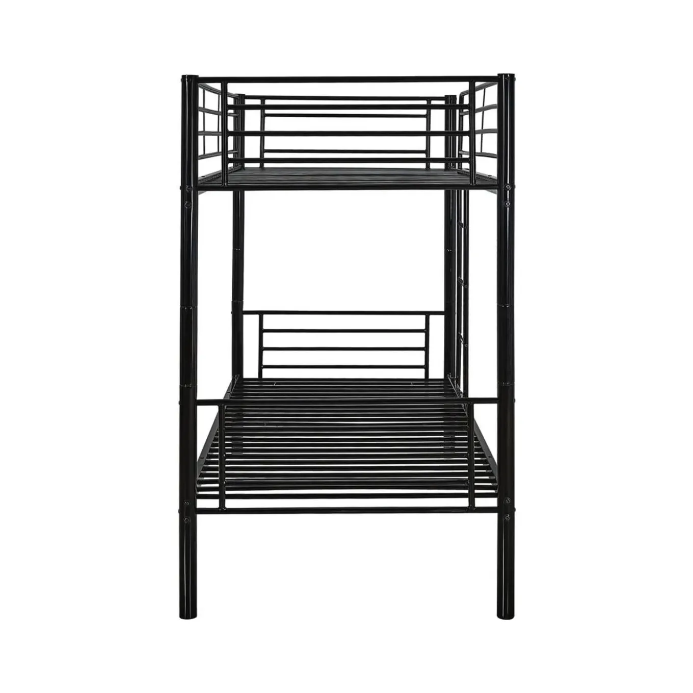 H&j - Stapelbed Twee Eenpersoonsbedden Metaal -adam- Inclusief Lattenbodem - 90 X 190 Cm - Metaal -