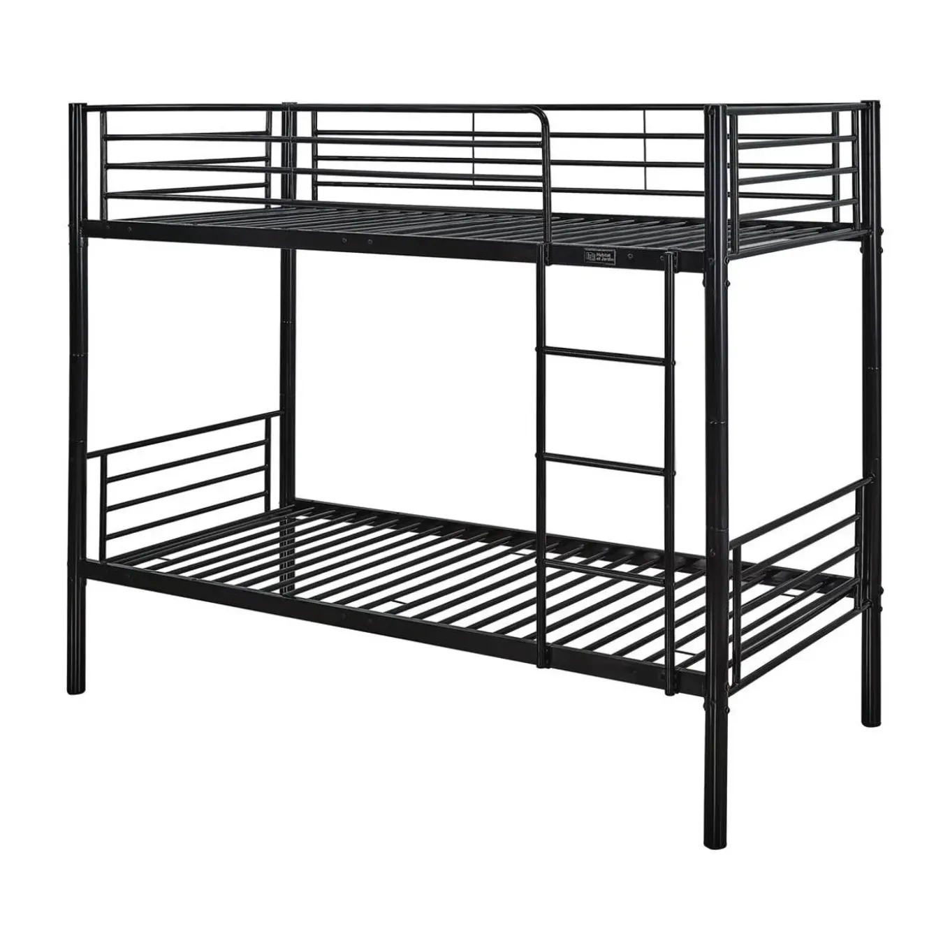 H&j - Stapelbed Twee Eenpersoonsbedden Metaal -adam- Inclusief Lattenbodem - 90 X 190 Cm - Metaal -