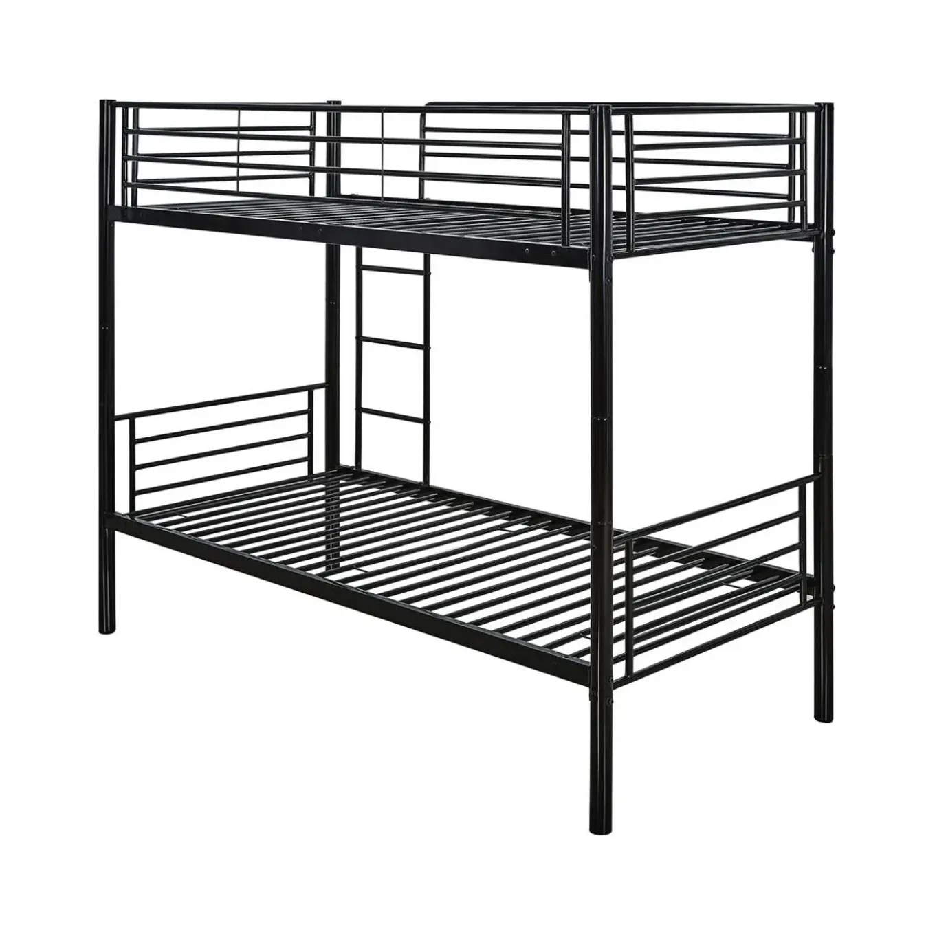H&j - Stapelbed Twee Eenpersoonsbedden Metaal -adam- Inclusief Lattenbodem - 90 X 190 Cm - Metaal -