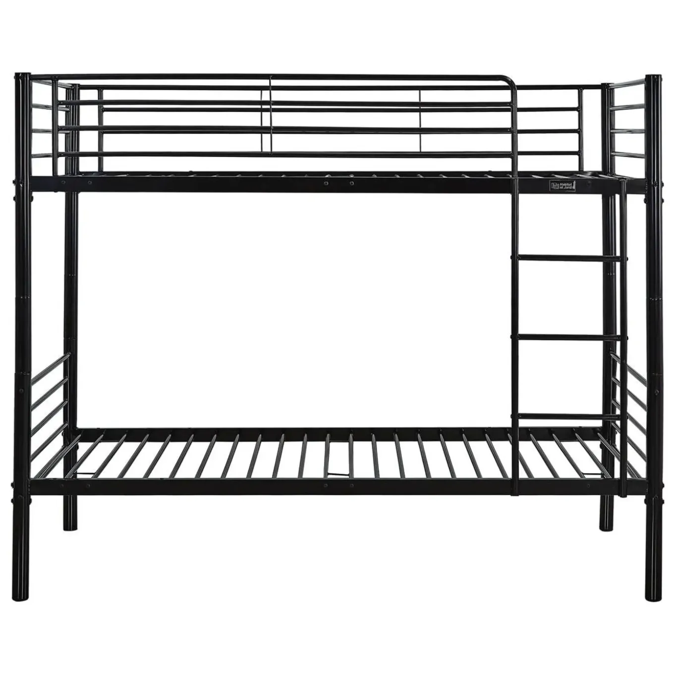 H&j - Stapelbed Twee Eenpersoonsbedden Metaal -adam- Inclusief Lattenbodem - 90 X 190 Cm - Metaal -