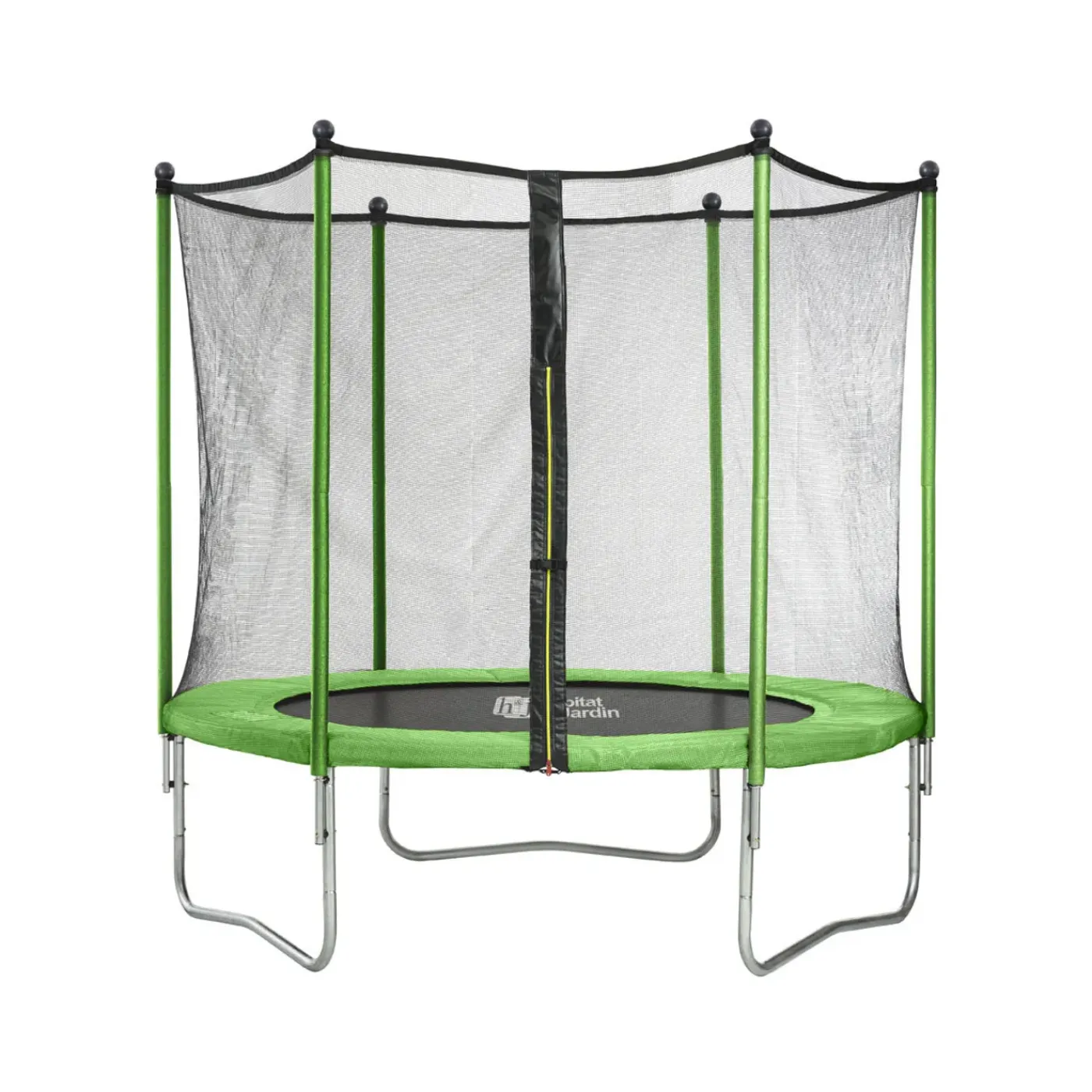 Habitat et Jardin H&j - Trampoline Buiten Outdoor -yoopi - Ø 305 Cm - Met Net + Ladder + Beschermhoes + Verankeringss