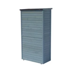 H&J - Tuinkast Houten Tuin Berging -space - 87 X 46,5 X 160 Cm - Blauw Hemelsblauw