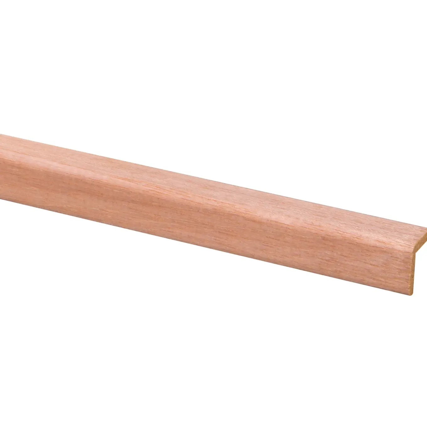 Hoeklat - Hardhout - Onbehandeld - 20x20mm - 270cm