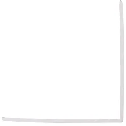 Hoekprofiel - PVC wit - 50x50mm 2,6m