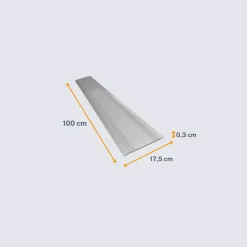 Homecare Innovation - Drempelvervanger - Metaal - 3 X 150 X 1000 Mm - Aluminium