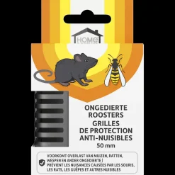 HOME DEFENSE Stootvoegrooster - Tegen Ratten en Muizen - 10 stuks - 50mm