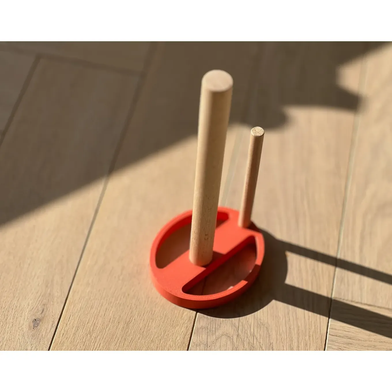 Home 3d - Keukenrolhouder Premium - Beukenhout - Rood