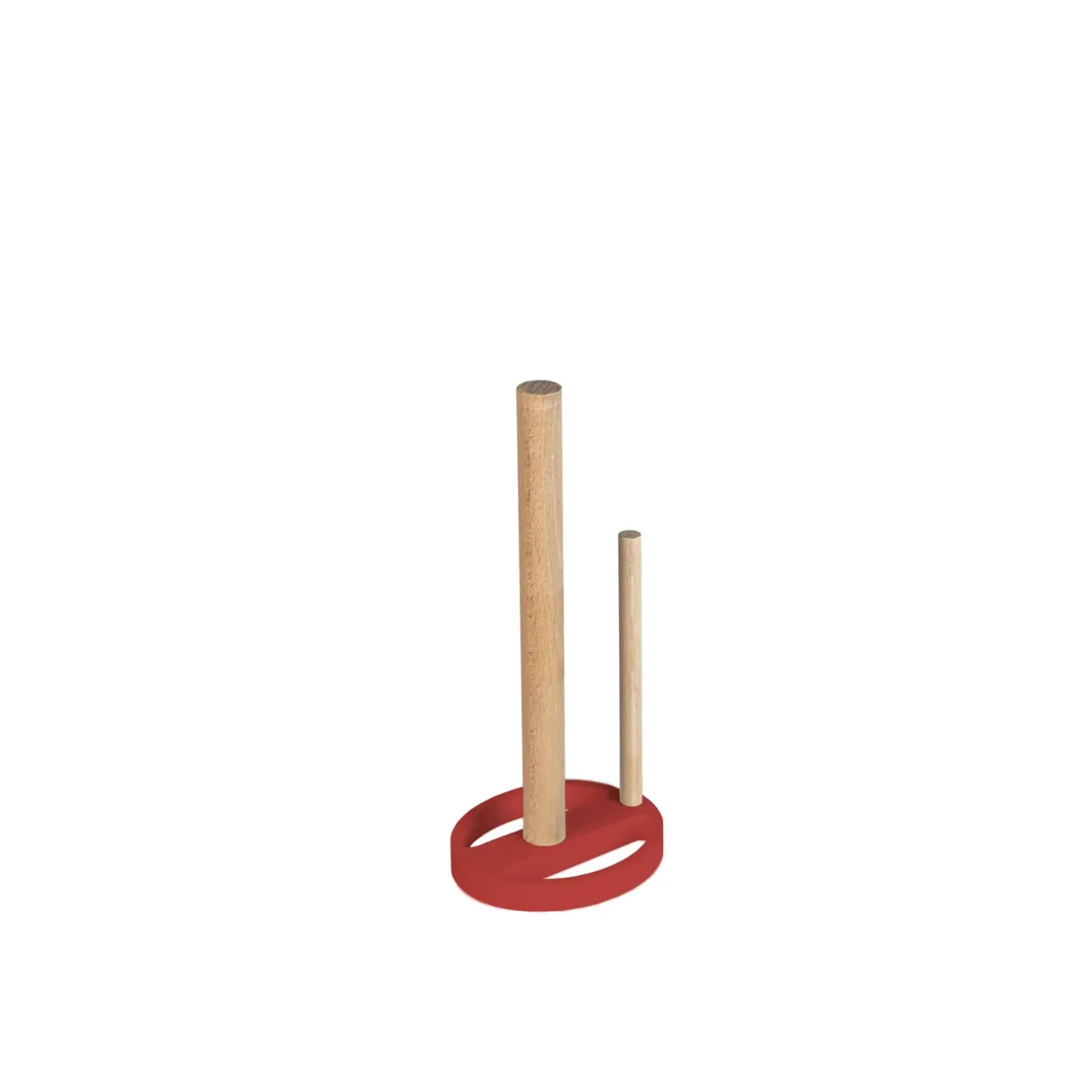 Home 3d - Keukenrolhouder Premium - Beukenhout - Rood