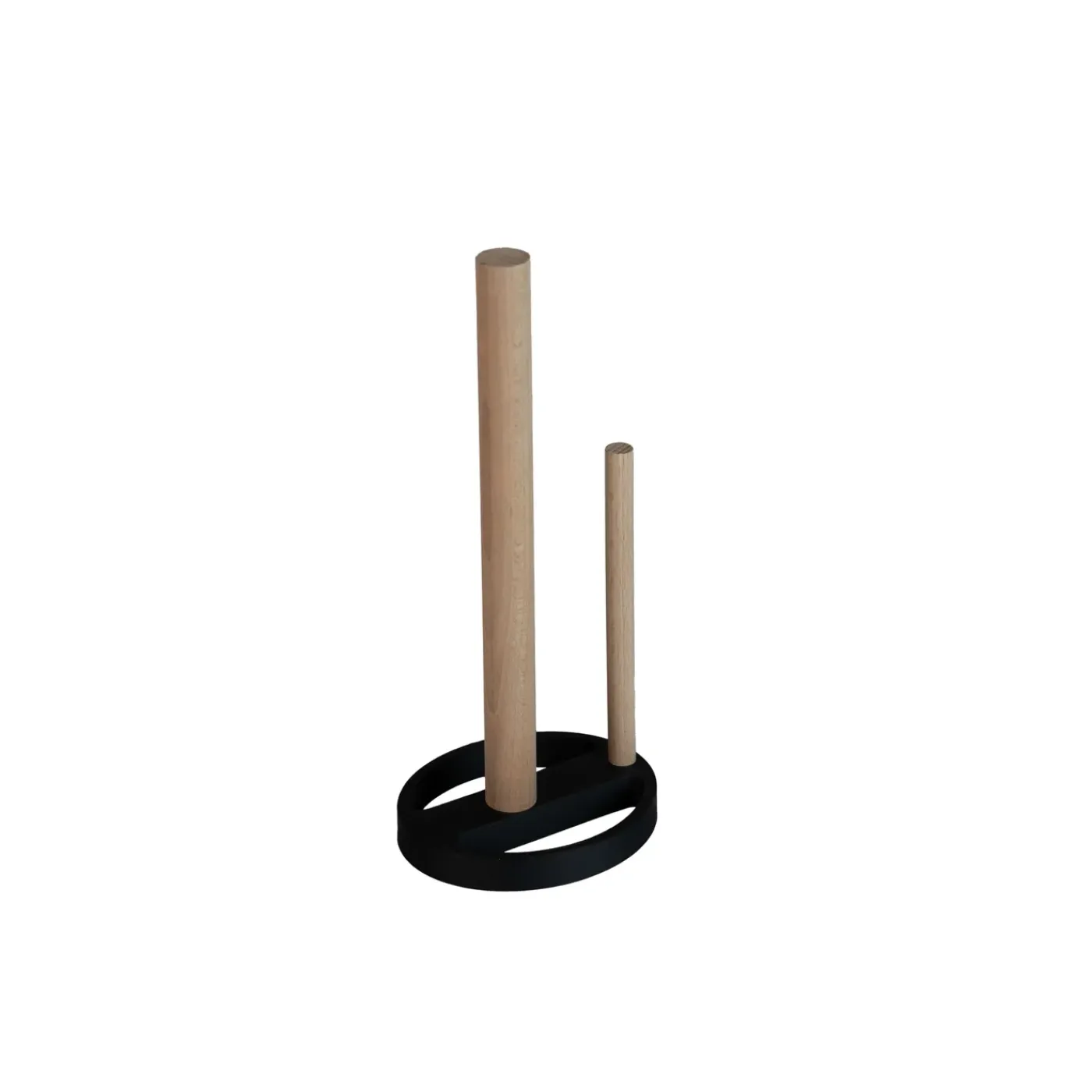 Home 3D - Keukenrolhouder Premium - Beukenhout - Zwart