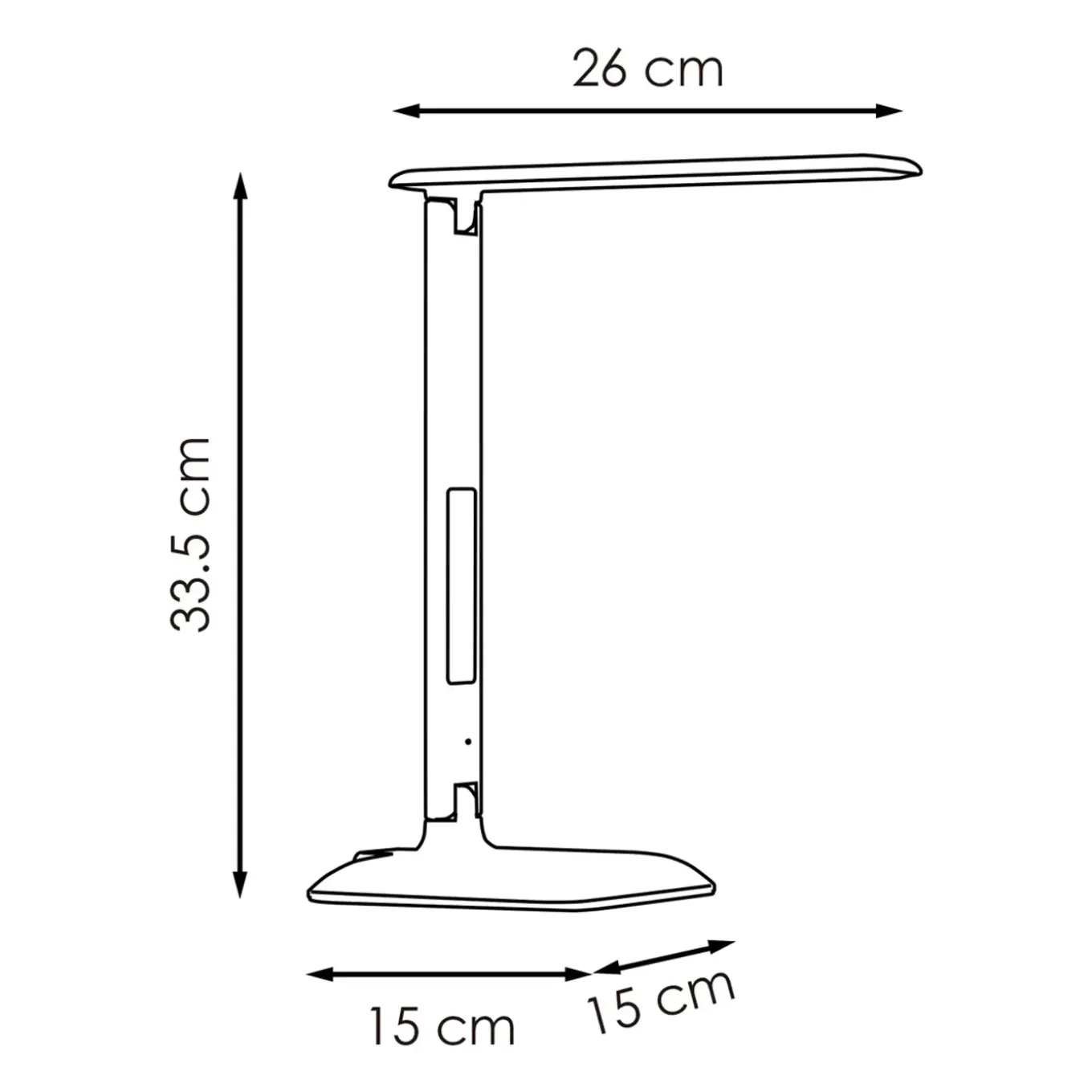 Home Sweet Home bureaulamp Clock zwart 6,8W