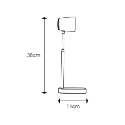 Home Sweet Home bureaulamp Elbo wit 4,5W