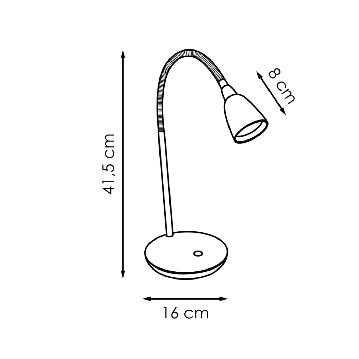 Home Sweet Home bureaulamp Flexy zwart 2,5W
