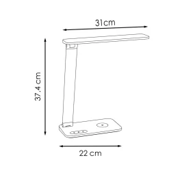 Home Sweet Home bureaulamp Talia zwart 6W