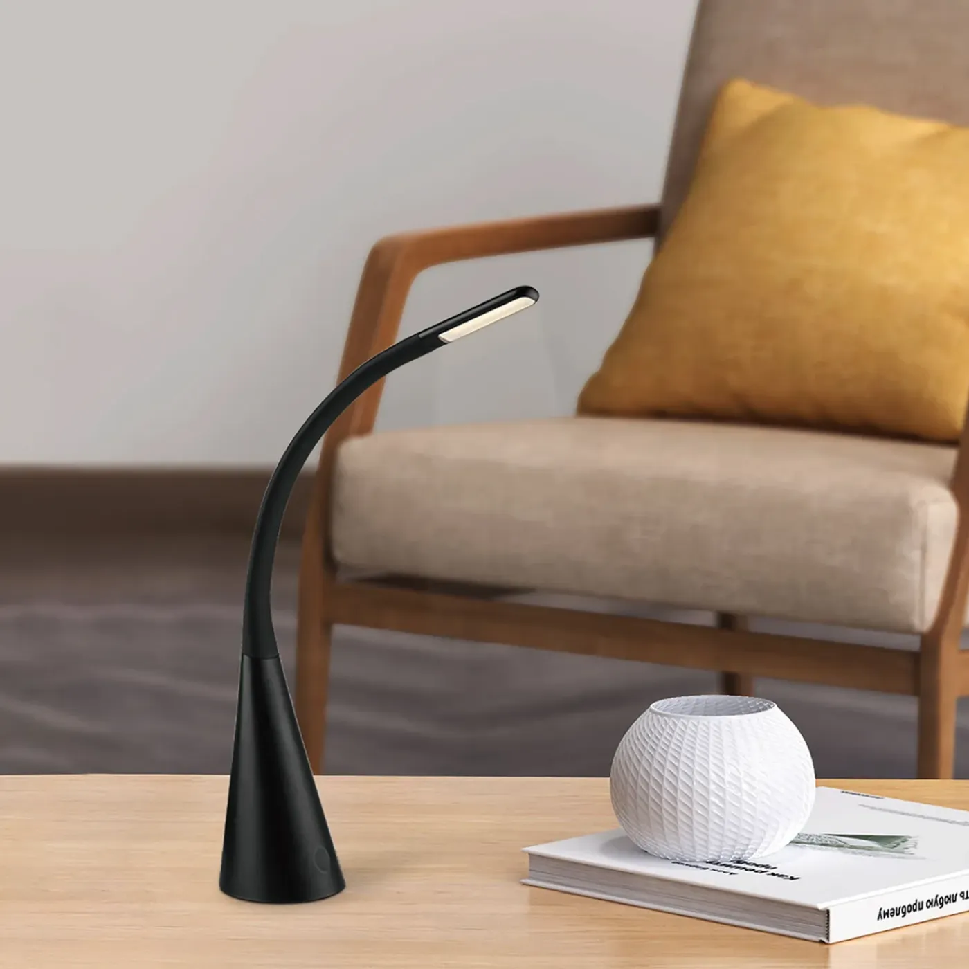 Home Sweet Home bureaulamp Touch zwart 4W