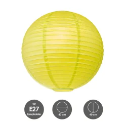 Home Sweet Home Lampenkap Lampion - Papier - Groen - D40cm - H40,5cm - E27