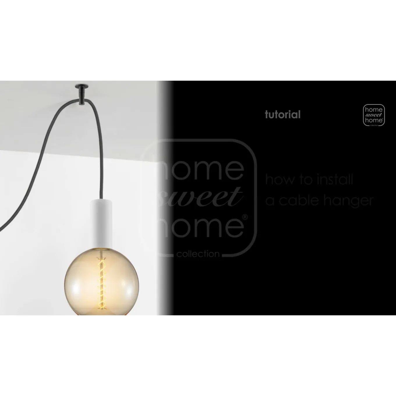 Home Sweet Home plafondhaak mat staal