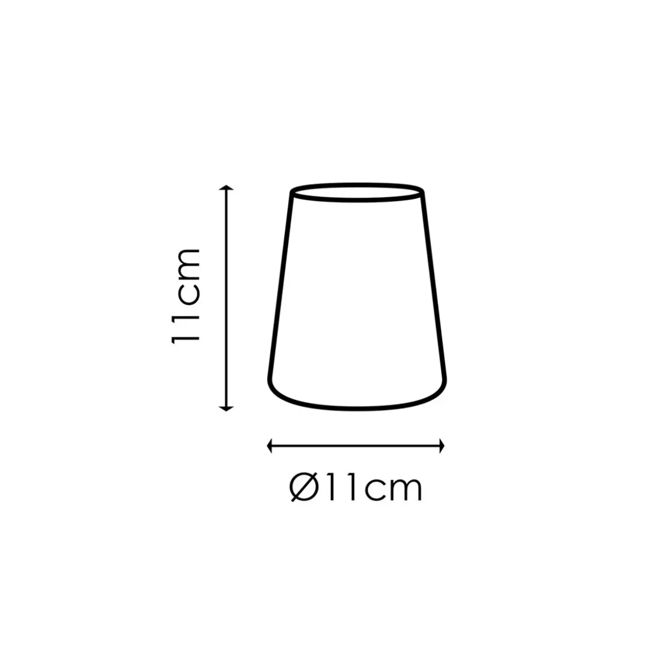 Home Sweet Home Stoffen Lampenkap Black - 11 X 7 X 11 Cm