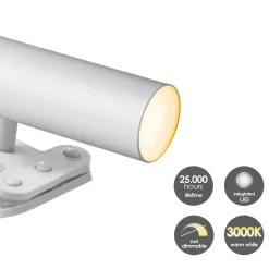 Home Sweet Home tafellamp LED Clips tube wit 4,5W