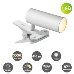Home Sweet Home tafellamp LED Clips tube wit 4,5W