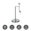 Home Sweet Home Tafellamp Voet Read 20/20/47cm - Geborsteld Staal