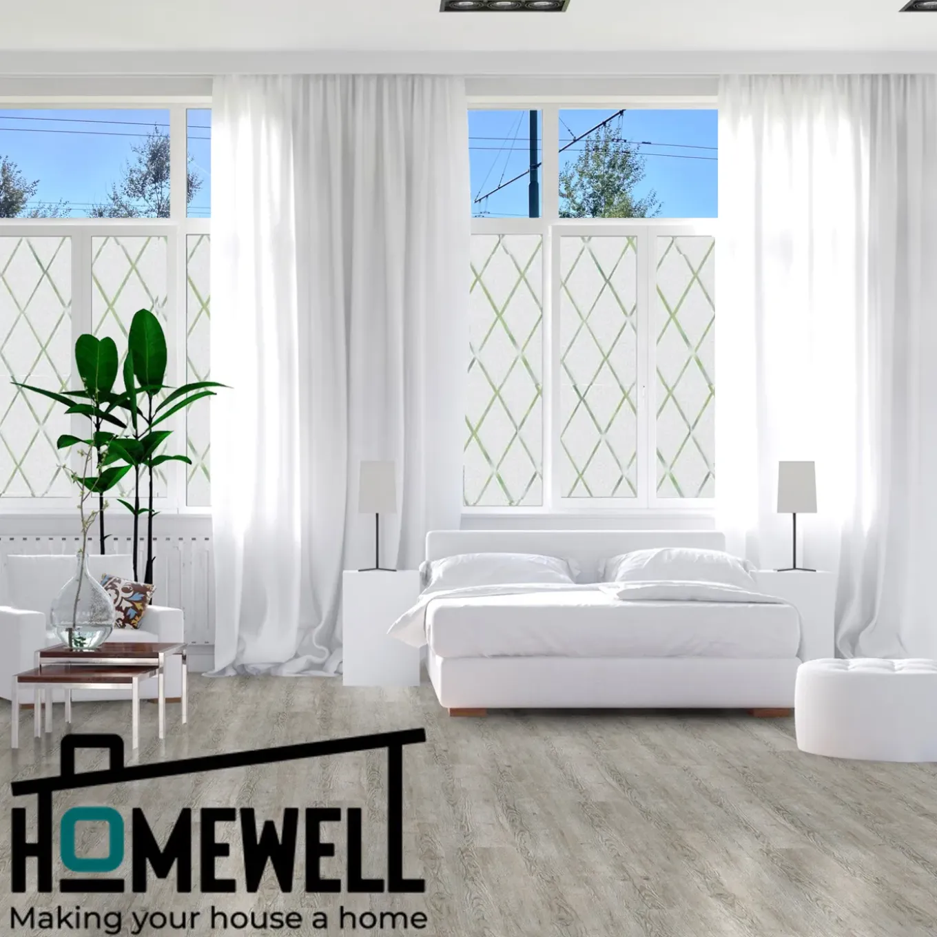 Homewell Raamfolie HR++ 90x300cm - Zonwerend & Isolerend - Statisch - Ruit