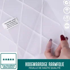 Homewell Raamfolie HR++ 90x300cm - Zonwerend & Isolerend - Statisch - Ruit
