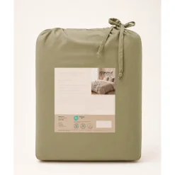HOOMstyle Bedsprei - Wasbaar dekbed zonder overtrek - Zomer 100 g/m² - 180x220cm - Olijfgroen