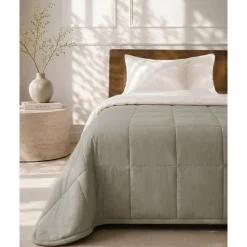 HOOMstyle Bedsprei - Wasbaar dekbed zonder overtrek - Zomer 100 g/m² - 180x220cm - Taupe