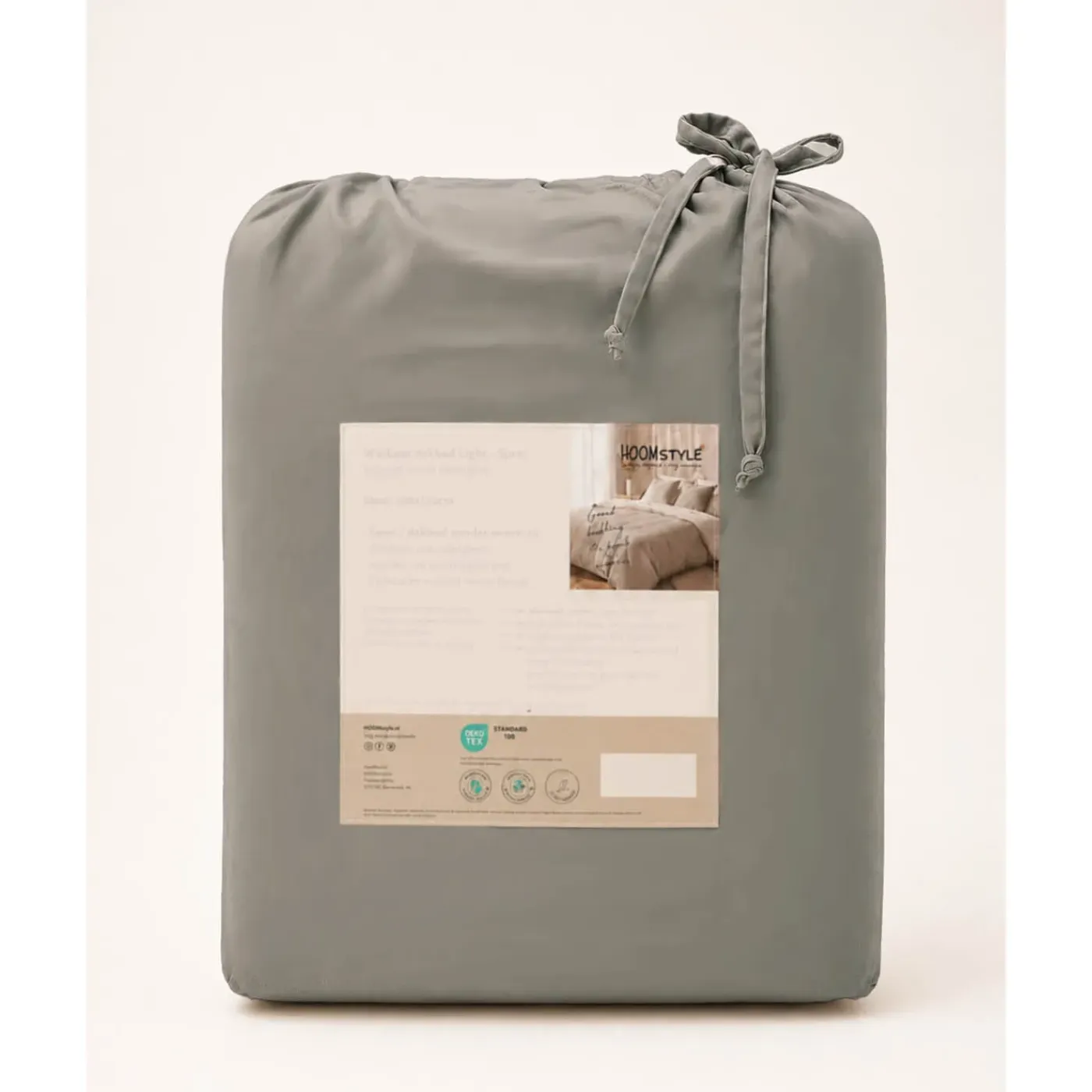 HOOMstyle Bedsprei - Wasbaar dekbed zonder overtrek - Zomer 100 g/m² - 180x220cm - Taupe