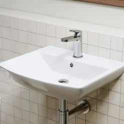 Horow - Badkamer Waskom - Keramiek Serie - Wit - 48x42x13 Cm