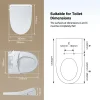 HOROW Bidet Wc-bril - Douchewc - Japans Toilet - Zit- En Ladydouche - Verwarmde Zitting
