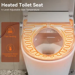 HOROW Bidet Wc-bril - Douchewc - Japans Toilet - Zit- En Ladydouche - Verwarmde Zitting