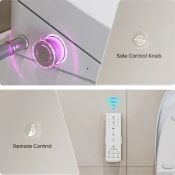 HOROW Bidet Wc-bril - Douchewc - Japans Toilet - Zit- En Ladydouche - Verwarmde Zitting