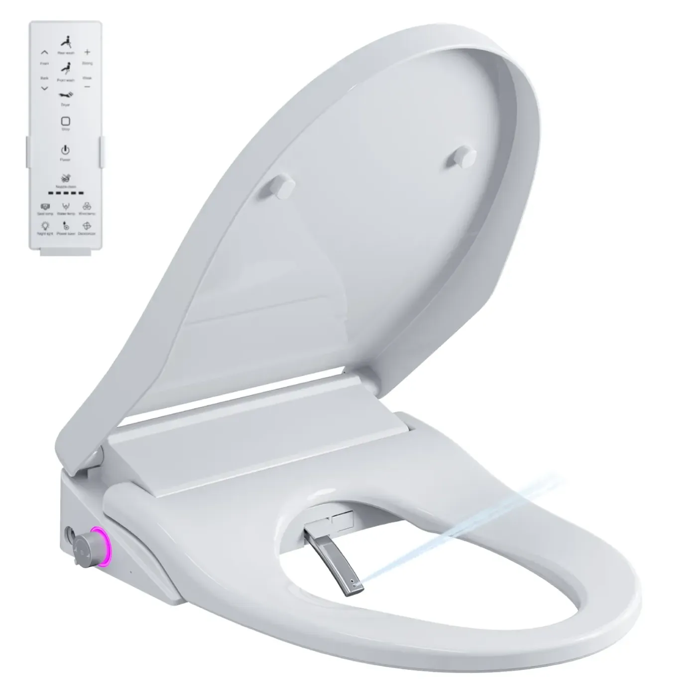 HOROW Bidet Wc-bril - Douchewc - Japans Toilet - Zit- En Ladydouche - Verwarmde Zitting