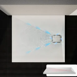 HOROW - Douchebak 90 X 80 Cm - Acryl - Wit
