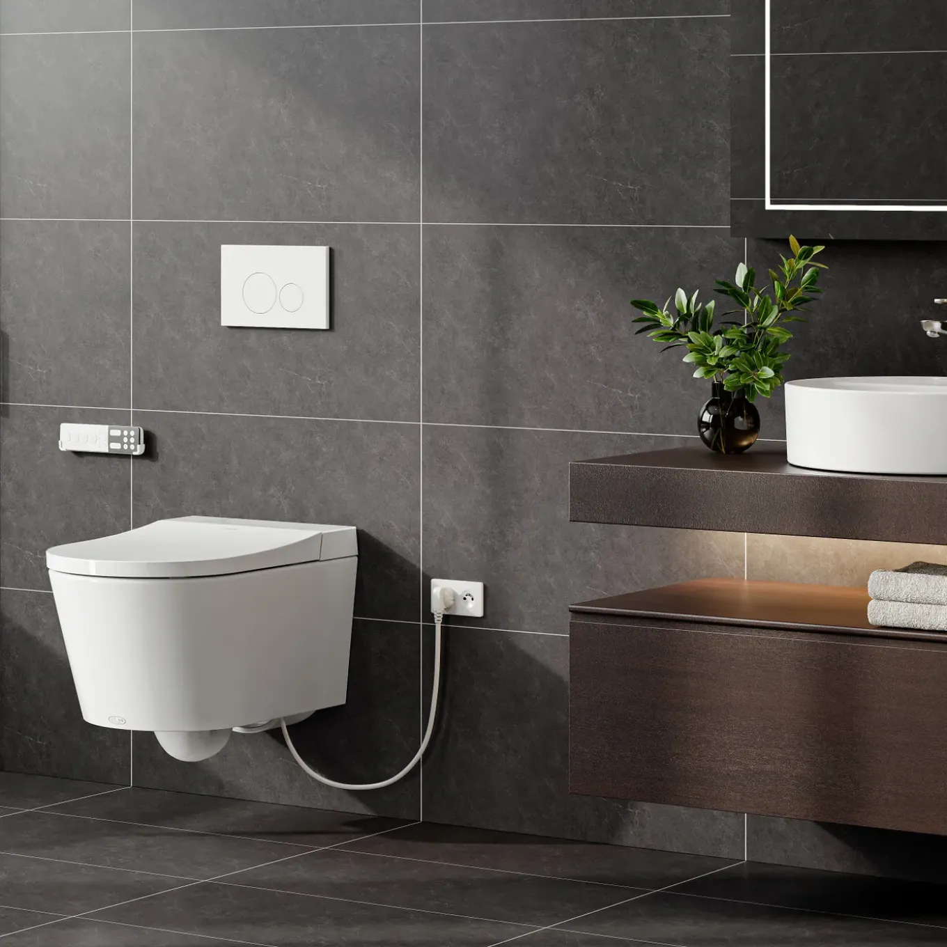 Horow Douche Wc - Bidet Toilet - Warme Luchtdroging - Geurafzuiging - Softclose