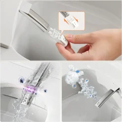 HOROW Douche Wc Japans Toilet - Randloos Wandtoilet Met Bidet & Geurafzuiging - Wit