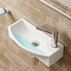 Horow Fontein - Wandfontein - Keramiek - 45x22x13 Cm - Wit