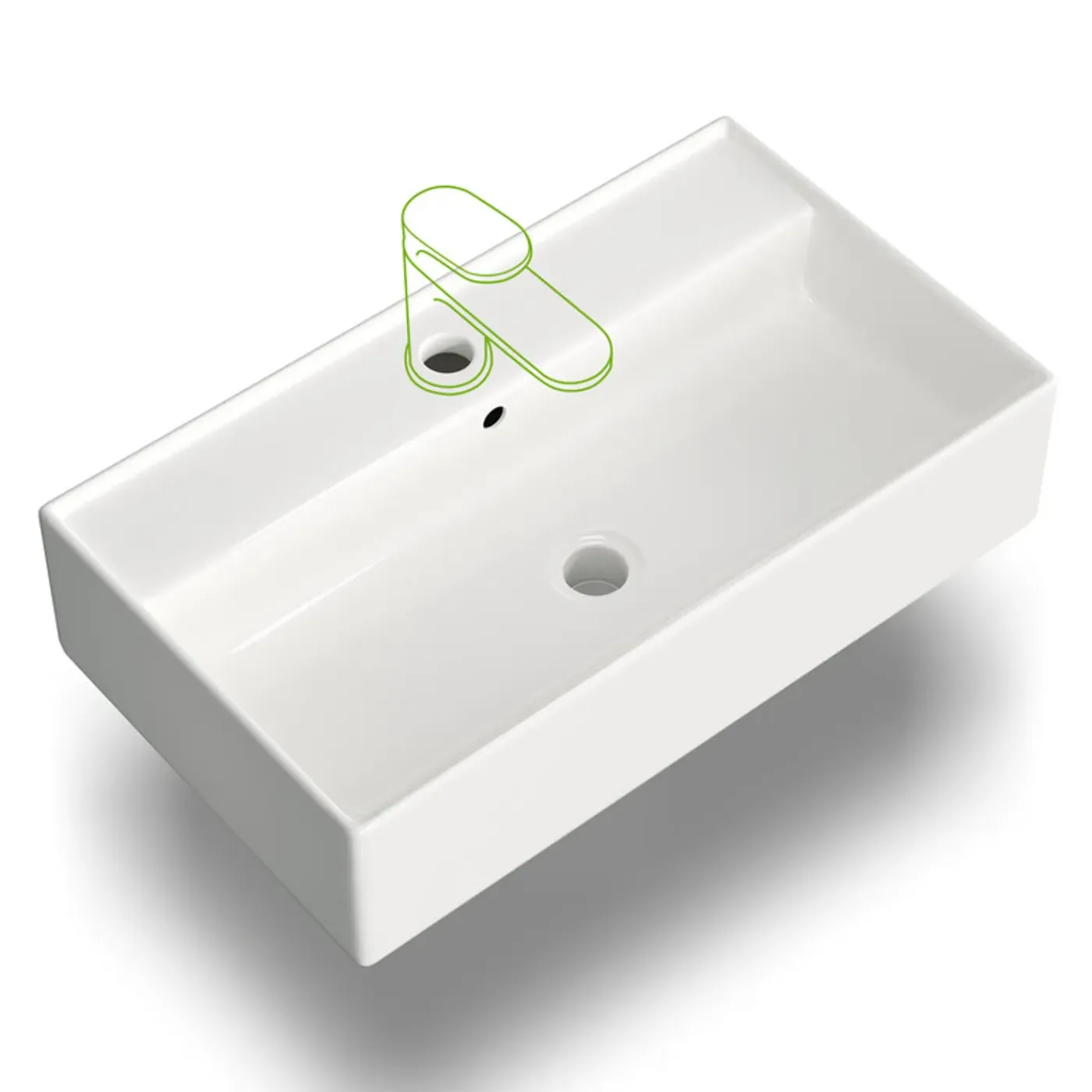 HOROW -rechthoekige-wastafel-keramiek-wandmontage-opbouw-550x310x130 Mm-wit