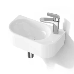 Horow Toiletfontein - Wandmontage - Keramiek - Gastentoilet - 40x22x11 Cm - Kraangat Rechts
