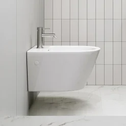 HROW Horow Wandbidet - Keramiek - Wit - Ruimtebesparend - 52,5 X 36,5 Cm