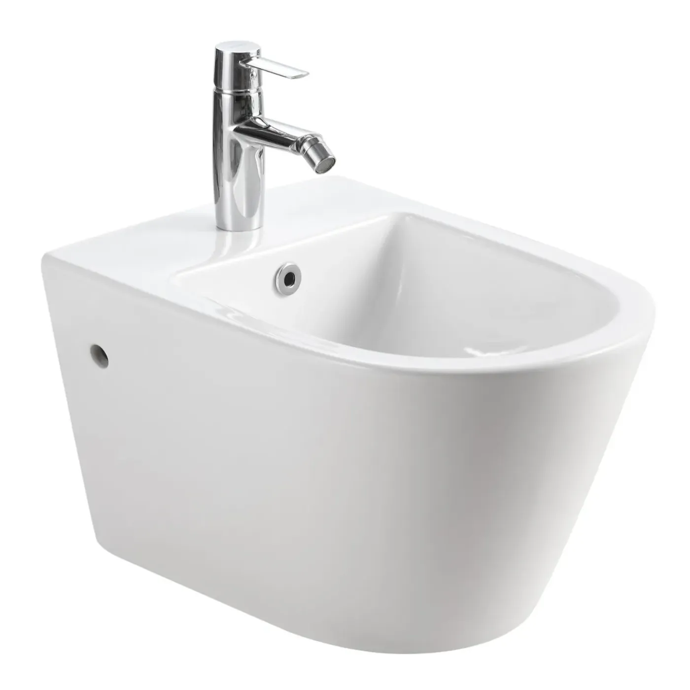HROW Horow Wandbidet - Keramiek - Wit - Ruimtebesparend - 52,5 X 36,5 Cm