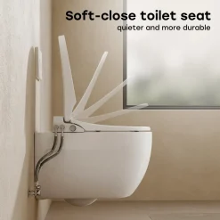 Horow - Wc-bril - Bidet - Soft Close - Zonder Elektriciteit - Glanzend Wit